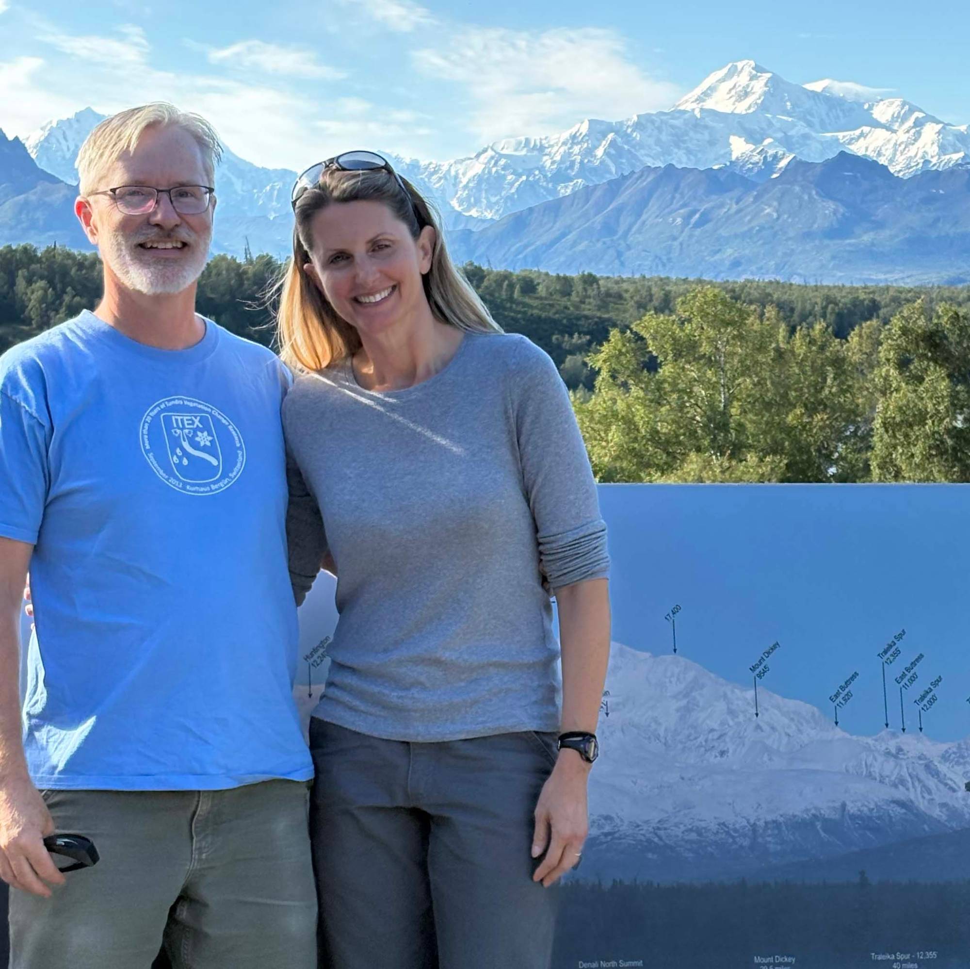 Bob & Elise in front of Denali